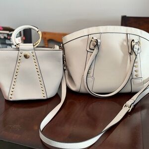 Elegant White Handbag Set